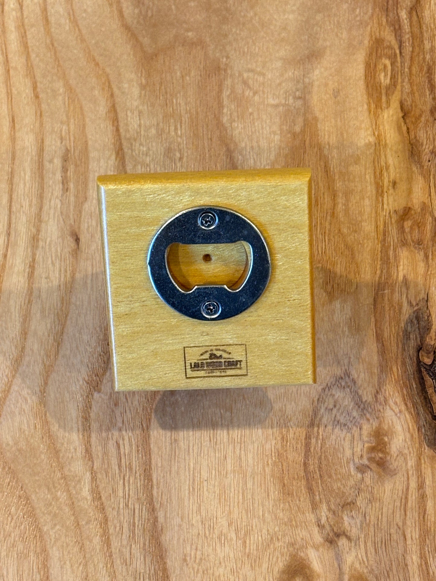 Handcrafted Wooden Beer Opener with Magnetic