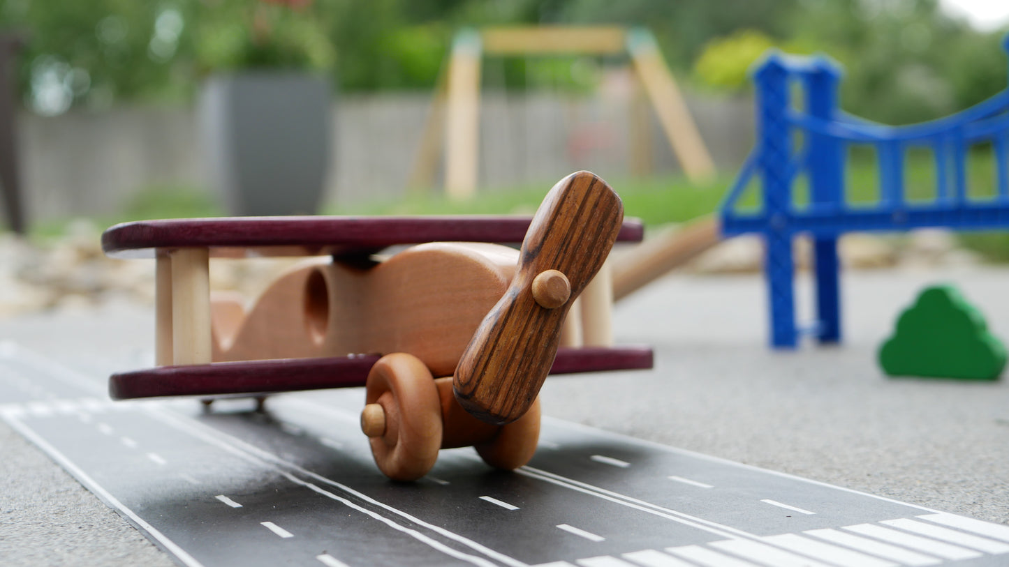 Cherry Wood Bi-Plane