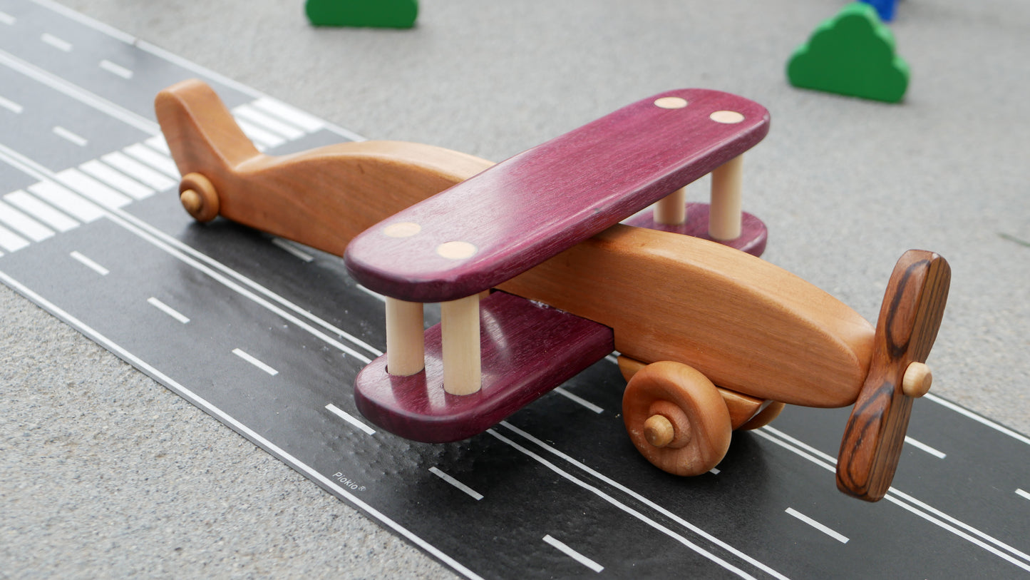 Cherry Wood Bi-Plane