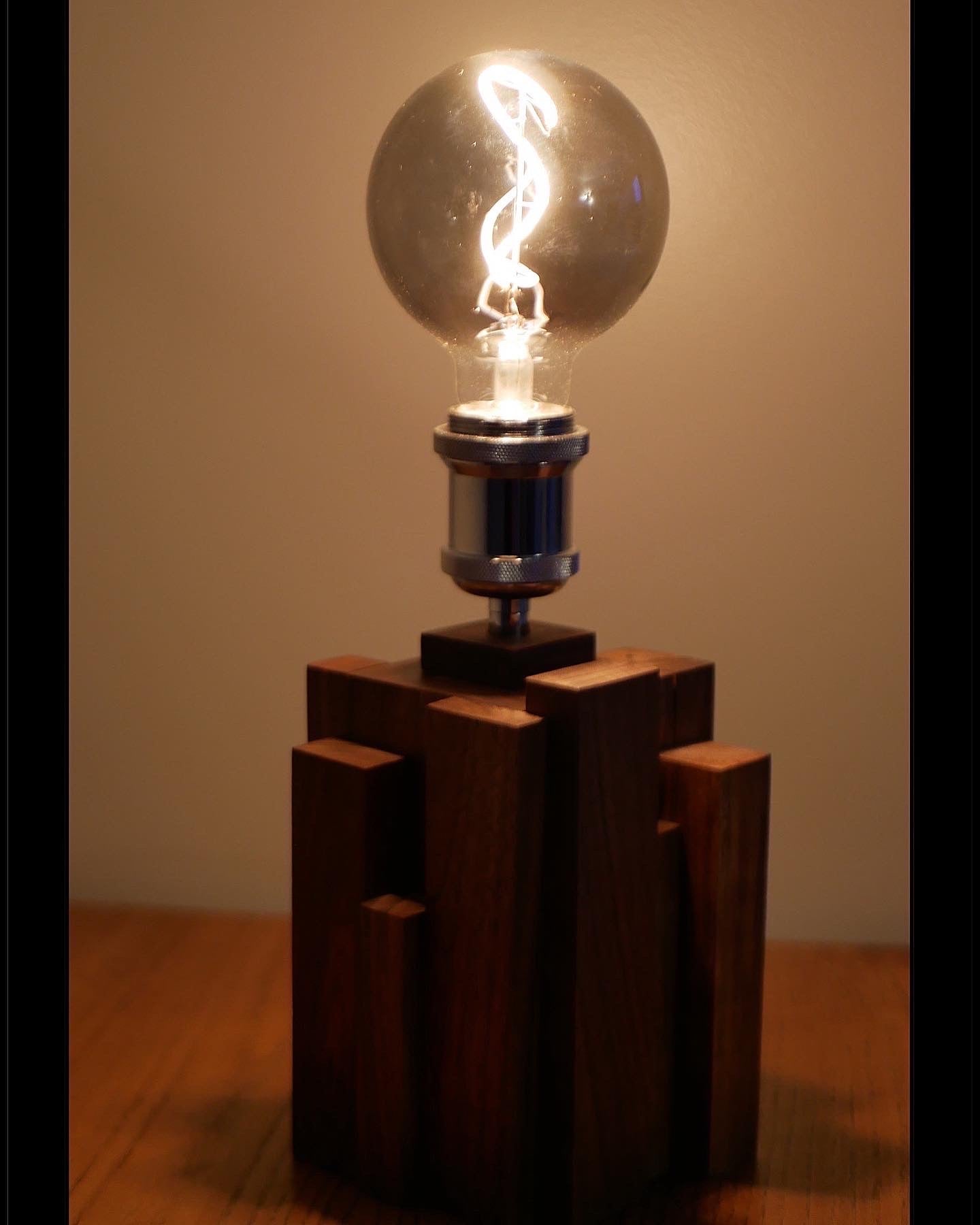 Walnut Accent Lamp