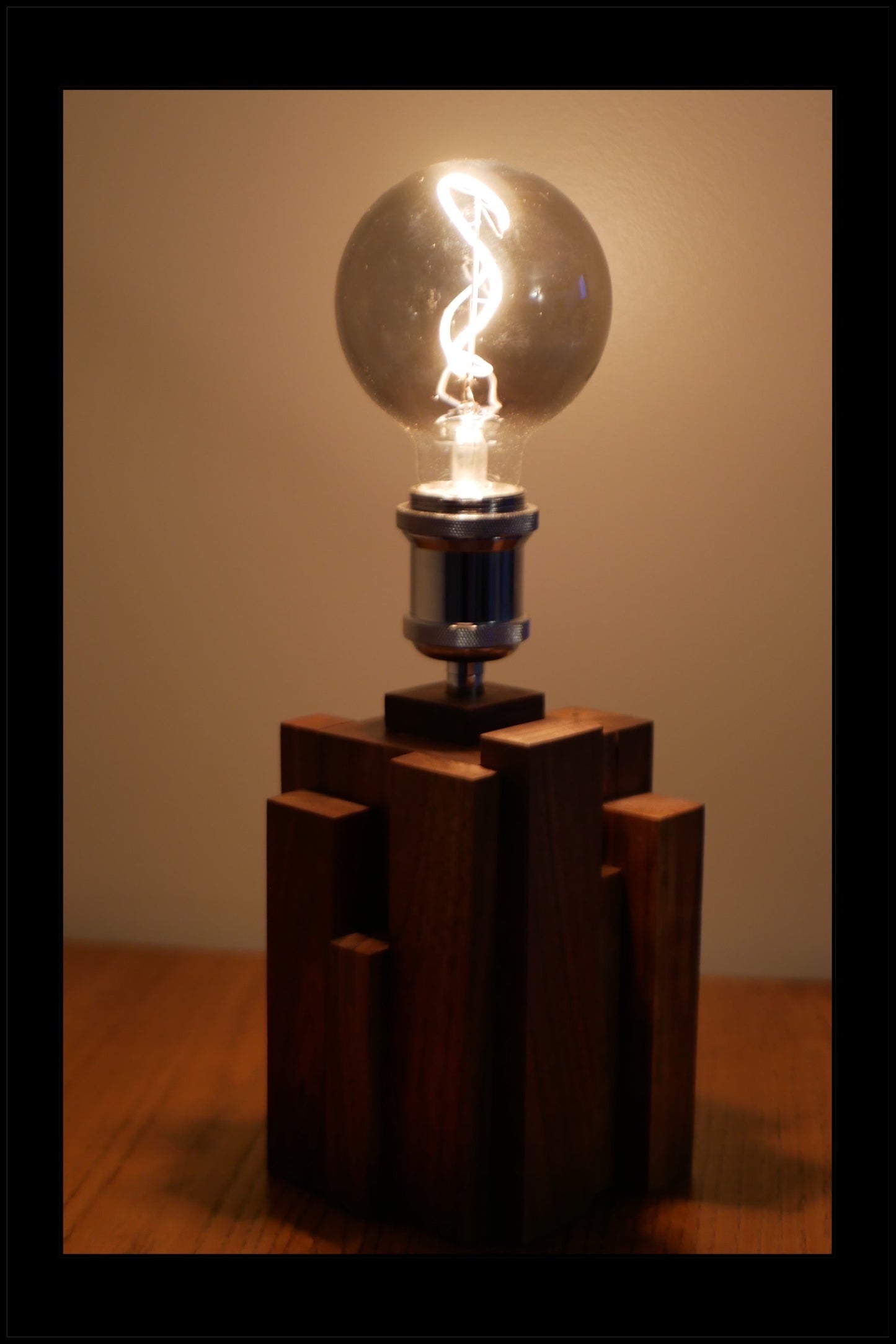 Walnut Accent Lamp