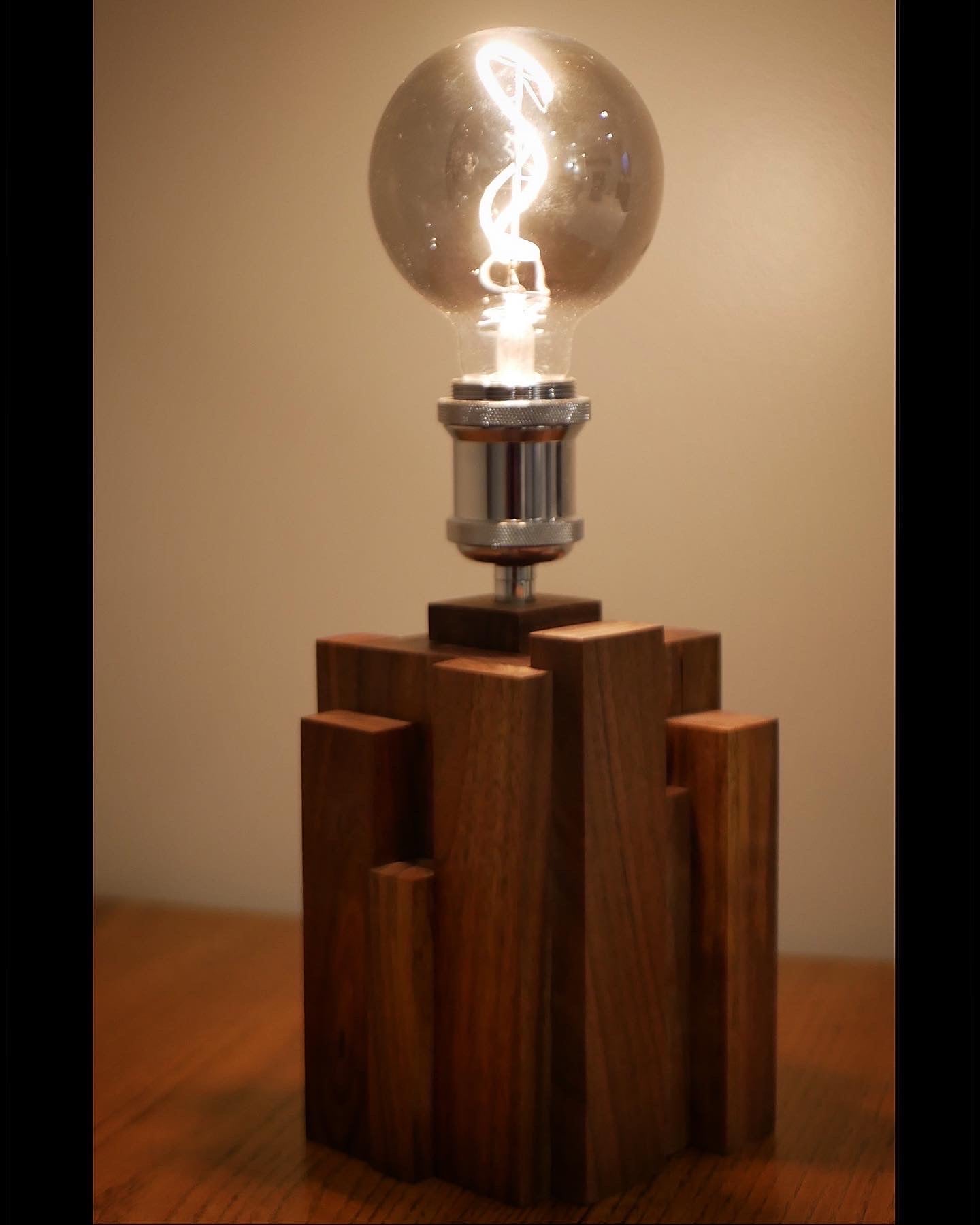 Walnut Accent Lamp