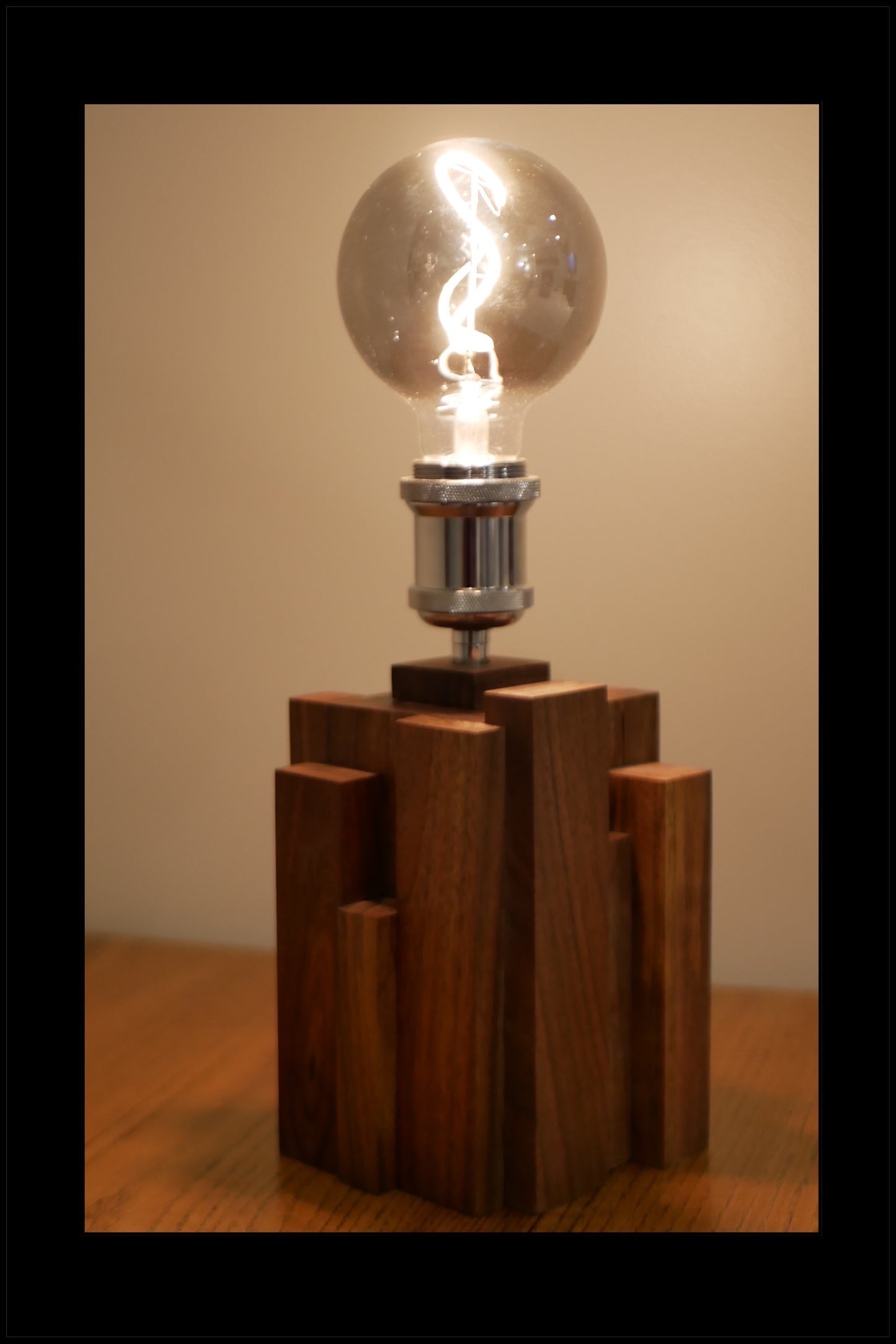 Walnut Accent Lamp