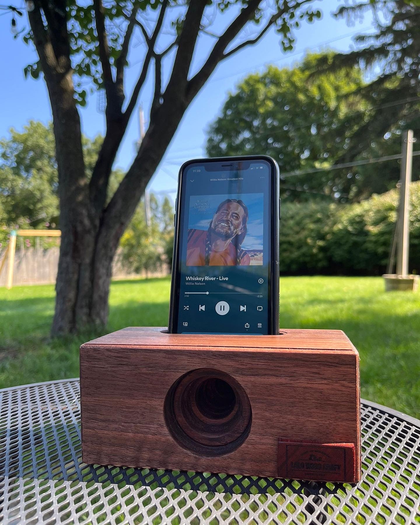 Wood Acoustic amplifier