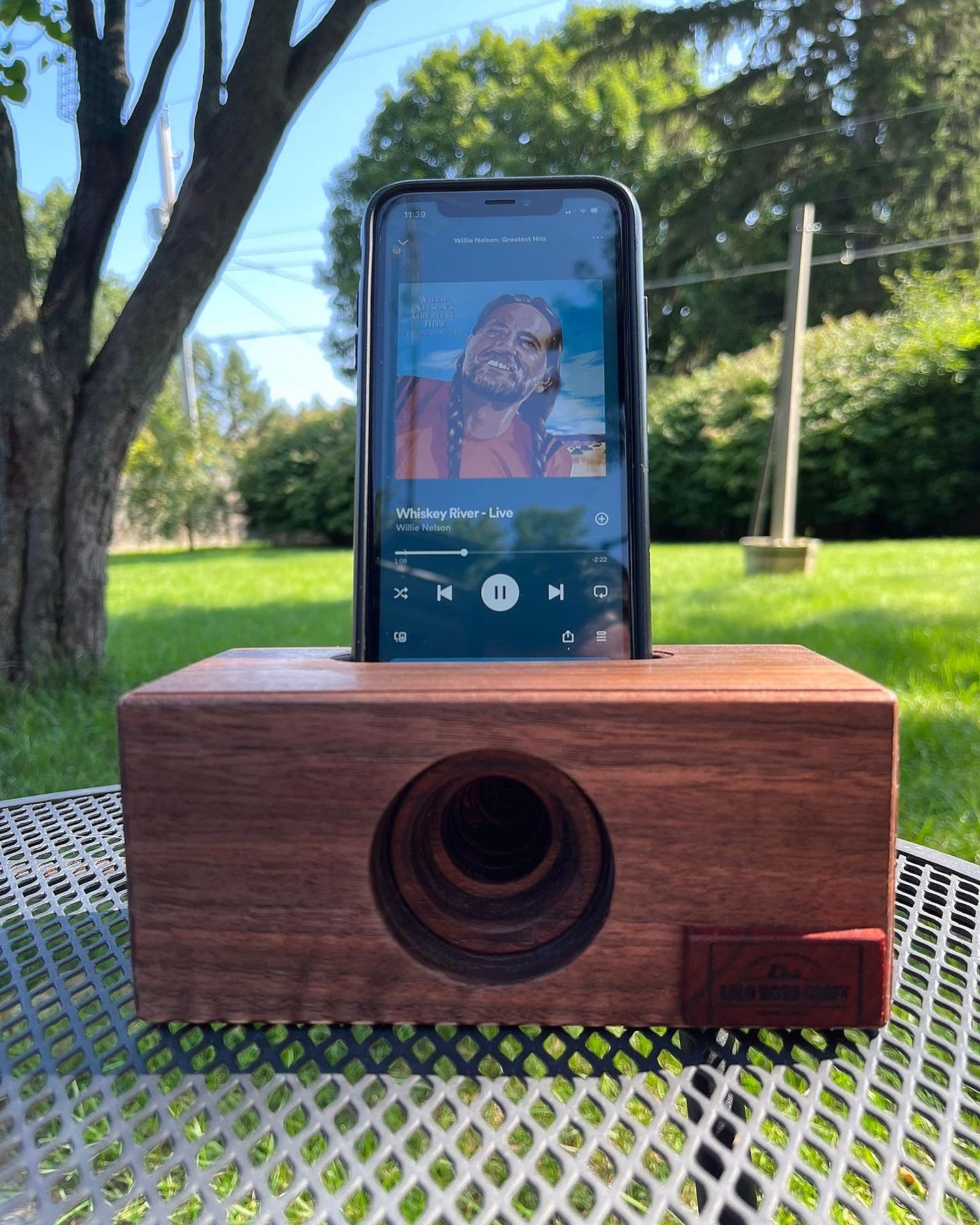 Wood Acoustic amplifier