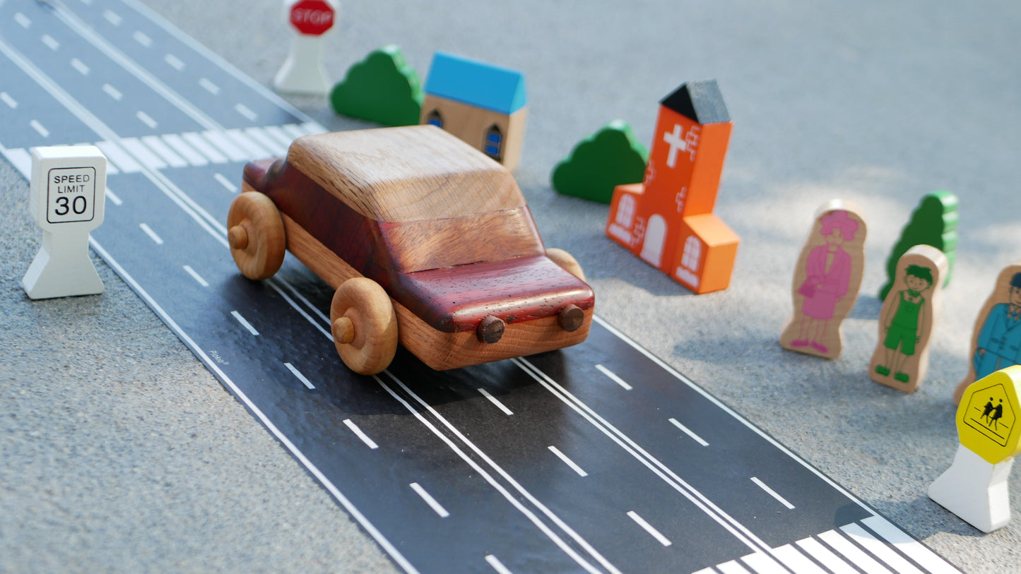 Wooden Sedan Car