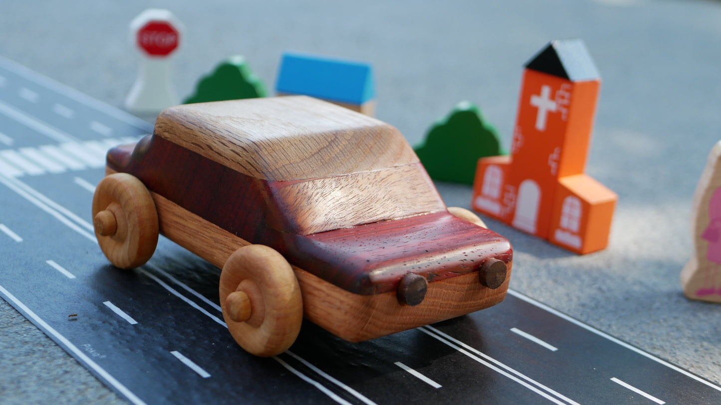 Wooden Sedan Car