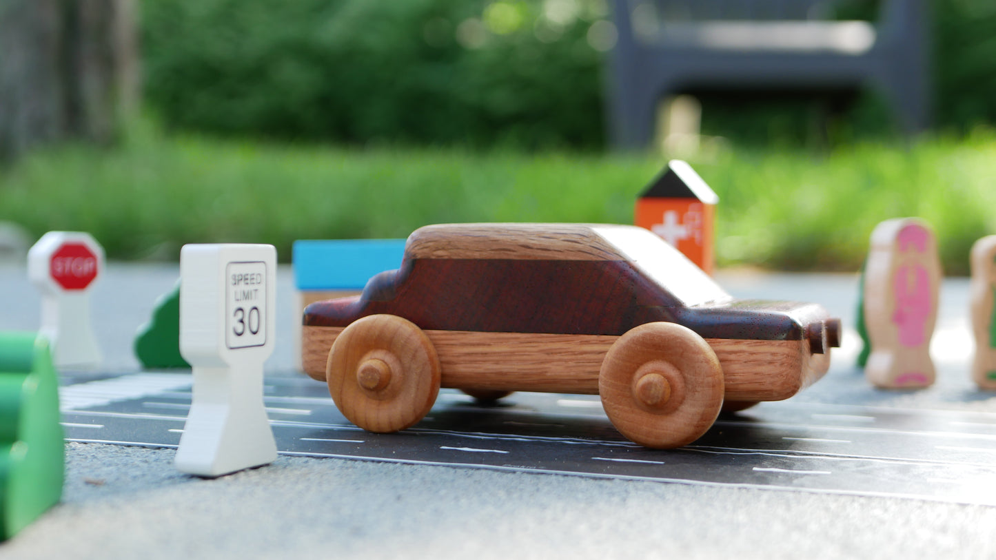 Wooden Sedan Car