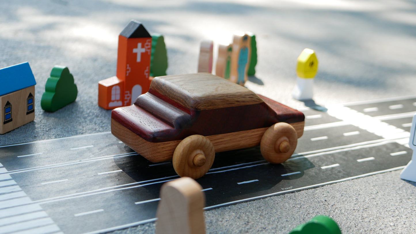 Wooden Sedan Car