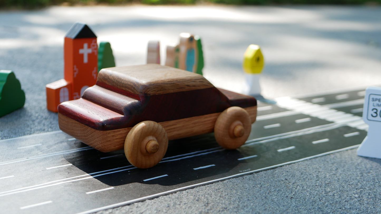 Wooden Sedan Car