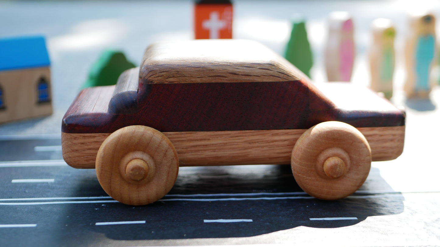 Wooden Sedan Car