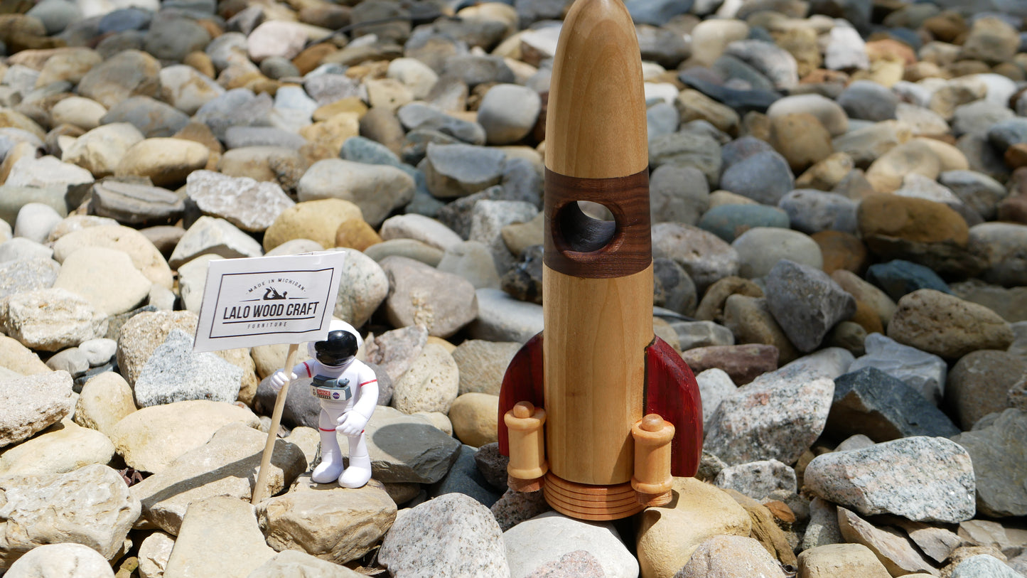 Wooden Rocket Ship toy