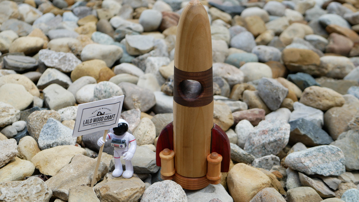 Wooden Rocket Ship toy