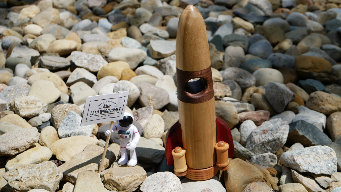 Wooden Rocket Ship toy