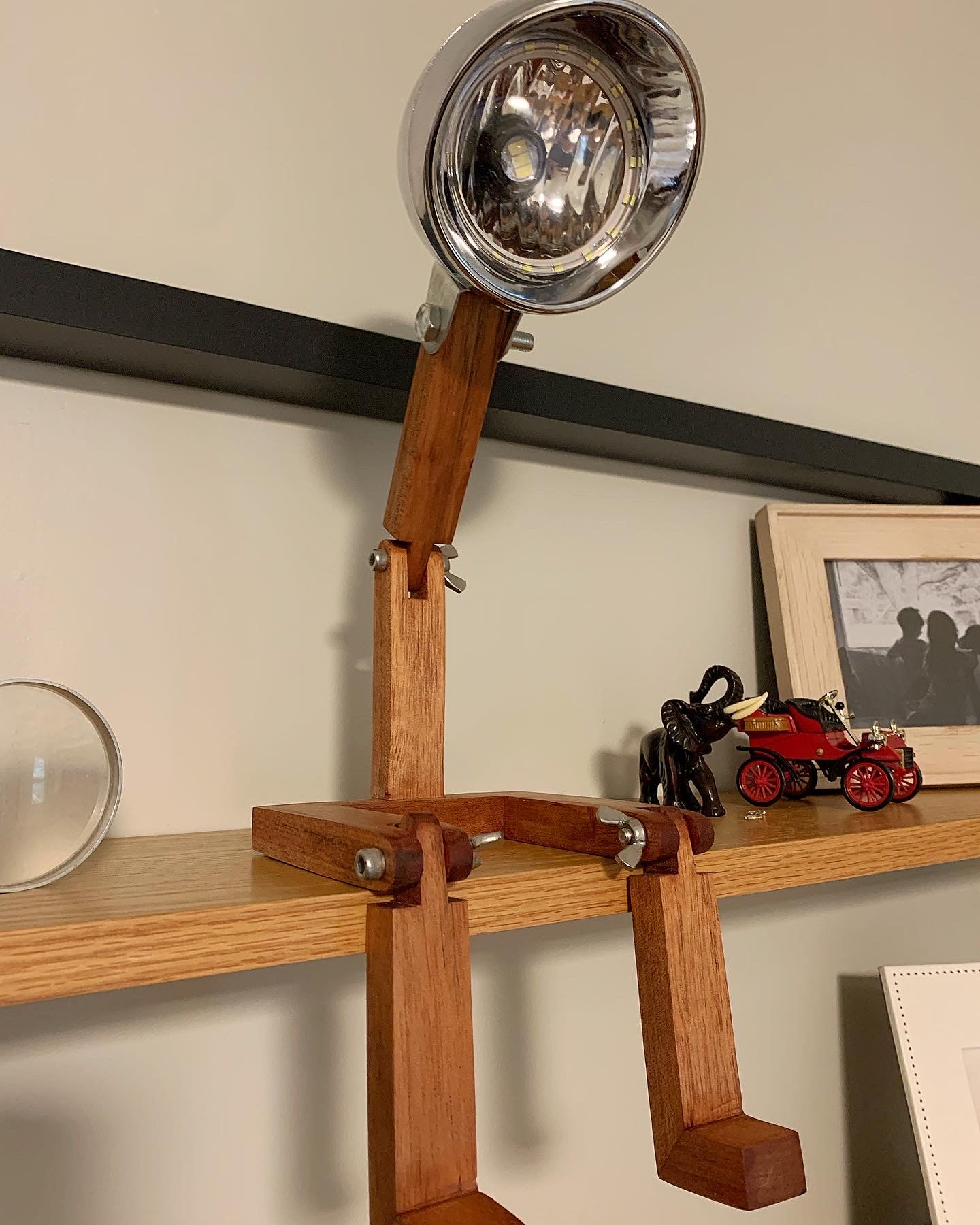 Headlight man table lamp